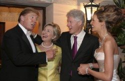 Donald Trump, Bill and Hillary Clinton