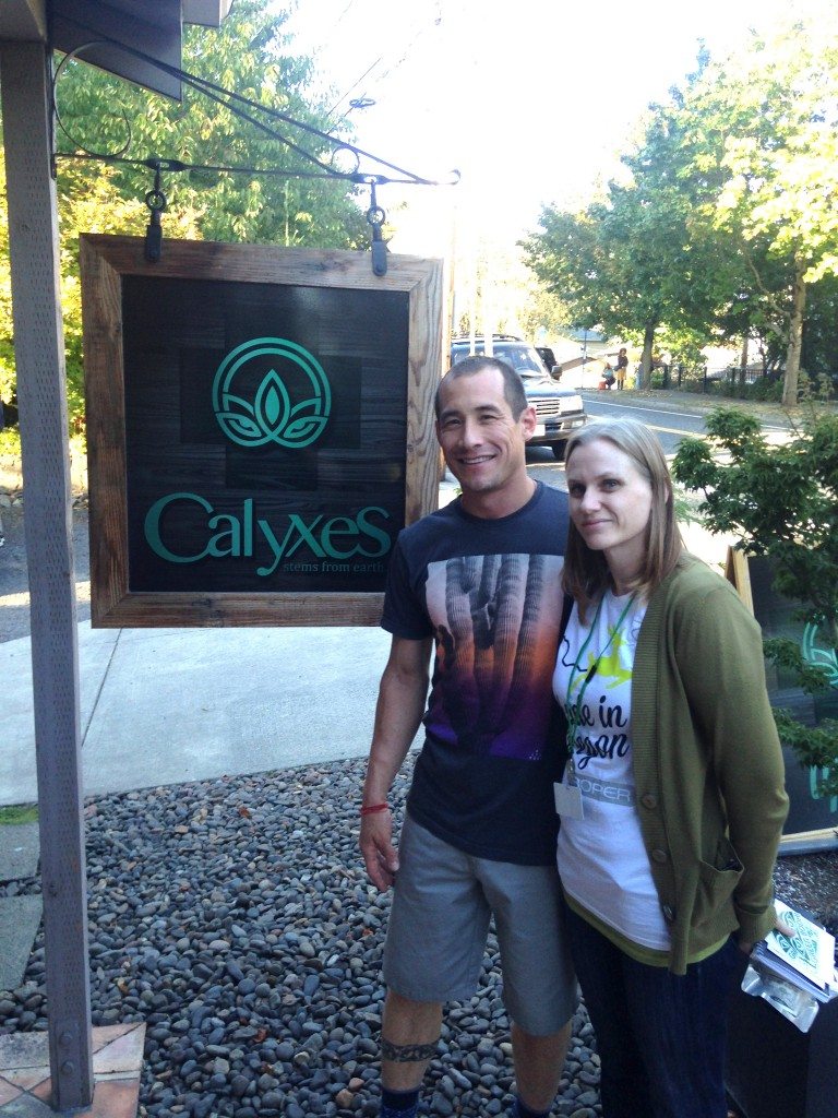 Calyxes owner John Bayes and Sarah Jane