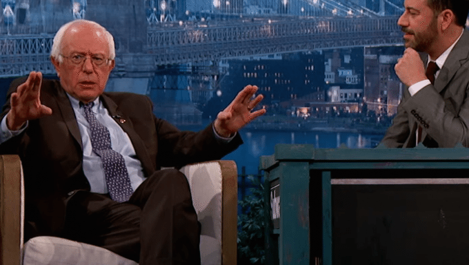 Bernie Sanders on Jimmy Kimmel
