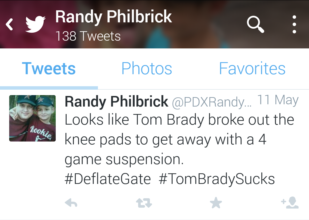 Randy Philbrick Tom Brady