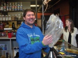 Doug Benson at the first home of the World Famous Cannabis Café