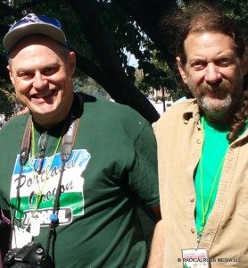 Russ Belville and Bill Downing at 2015 Boston Freedom Rally