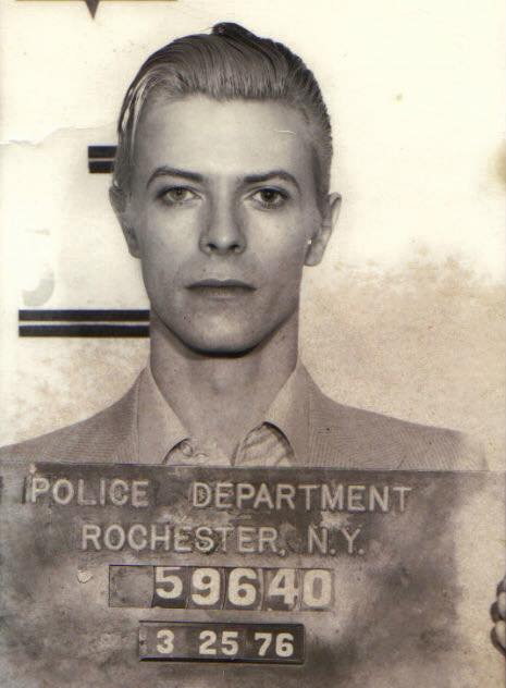David Bowie Mugshot