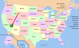 Las Vegas to Montana Map