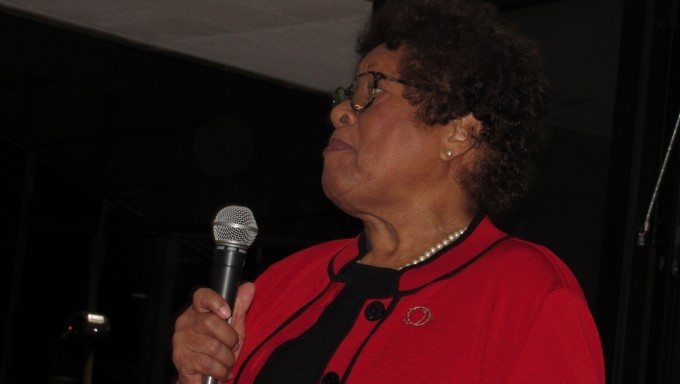 "I'm not aging, I'm saging," Dr. Joycelyn Elders told the ICBC opening VIP party. (Photo credit: Sunnie Day Sanchez)