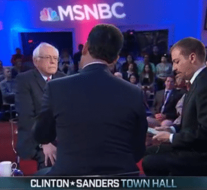 MSNBC Democratic Town Hall Bernie Sanders