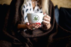 Woman with Marijuana Tea